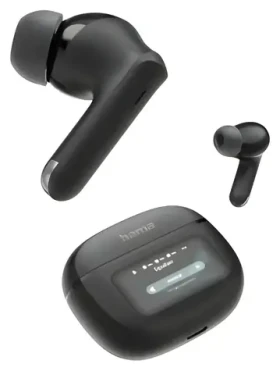 HAMA Spirit Touch čierna / Bluetooth slúchadlá / štuple / ANC / ENC / displej / BT 5.4