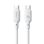 Baseus Silky (P10377704213-00) Rýchlonabíjací kábel USB-C/USB-C 100W 1m biela (P10377704213-00)