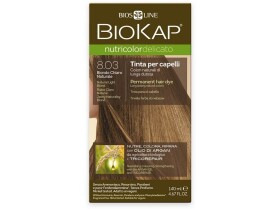 BIOKAP Nutricolor delicato farba na vlasy 8.03+ blond svetlý prirodzený 140 ml