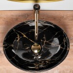 REA - UMÝVADLO NA DOSKU SOFIA BLACK MARBLE REA-U5611