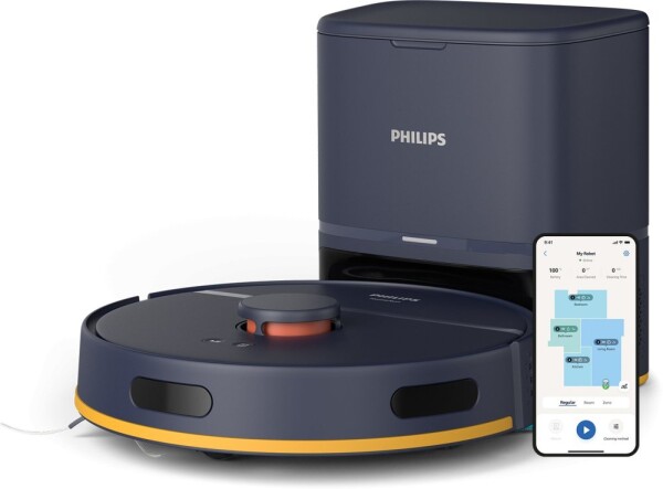 ACV PHILIPS HomeRun 2000. serijas Puteklsucejs robots ar mazgasanas funkciju tumsi zils XU2100/15 XU2100/15 (8720389065026)