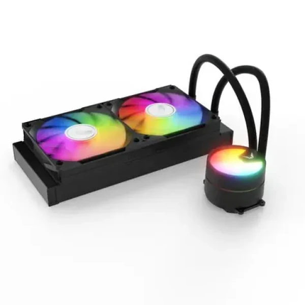 Valkyrie VK-AIOA240B čierna / AIO vodný chladič CPU / 2x 120 mm / 32.8dB / AMD + Intel (VK-AIOA240B)