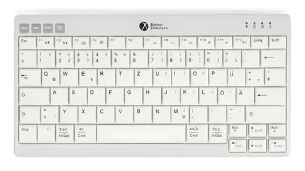 BakkerElkhuizen UltraBoard 950 V2 UK / Klávesnica / Ergonomická / USB + Bluetooth / Tenkeyless (BNEU950WV2UK)
