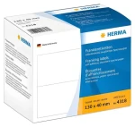 Herma frankovacie etikety dvojité 130x40 mm biela / Etikety / A4 / samolepiace / 1000 ks (4318)