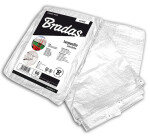 Krycia plachta s okami – STANDARD 90 g/m² biela, 4×6 m [24 m²]