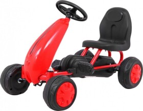 LEAN TOYS Šľapacia kára pre najmenších červená