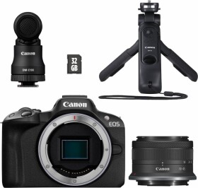Canon EOS R50 Čierny + RF-S 18-45mm f/4.5-6.3 IS STM Creator Kit (5811C035)