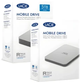 LaCie Mobile Drive 5 TB sivá / Externý HDD / Apple Exclusive / USB 3.2 Gen 1 / USB-C (STLR5000400)