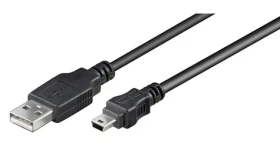 Goobay 50767 / USB kábel / USB 2.0 Hi-Speed / 1,8 m / čierna (50767)