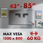 Nástenný držiak TV MC-806N / Držiak pre TV / 43-85" (MC-806N)