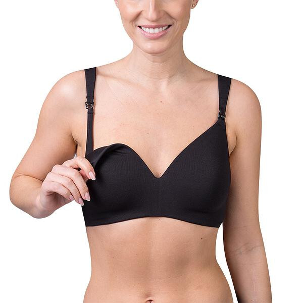 Moderná dojčiaca podprsenka MATERNITY BRA - BELLINDA - čierna 80 B
