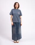 Carhartt WIP W' S/S Pocket Heart T-Shirt Cozy Blue/Red S