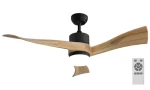 Immax NEO LITE SOFISTICADO SMART čierna, drevo / Stropné svietidlo s ventilátorom / Wi-Fi / TUYA (07136-B)