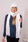 Dámsky set so šatkou Dorota K366 white UNI