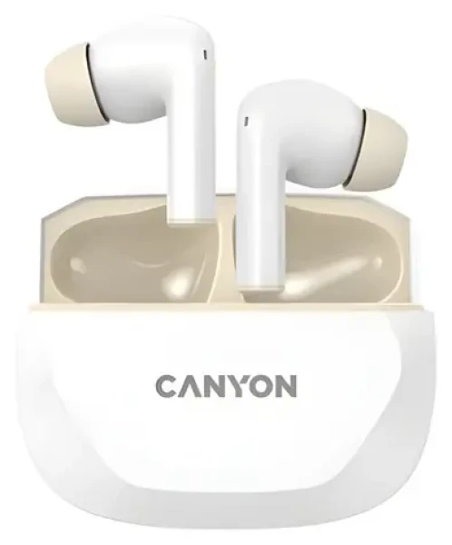 Canyon Hexagon 7 bielo-béžové / Bezdrôtové slúchadlá do uší / ANC / Bluetooth 5.4 / výdrž 27h (CNS-TWS7WB)