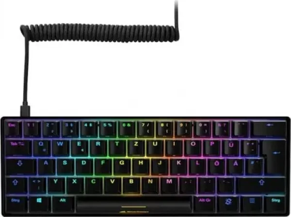 Sharkoon SKILLER SGK50 S4 čierna / herná klávesnica / mechanická / drôtová / RGB / Kailh Brown spínač / DE (4044951033768)