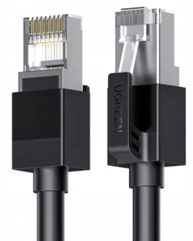 Ugreen Sieťový kábel RJ45 (M) - RJ45 (M) 1 m čierna / Sieťový kábel / Cat.6 F/UTP (6941876251704)