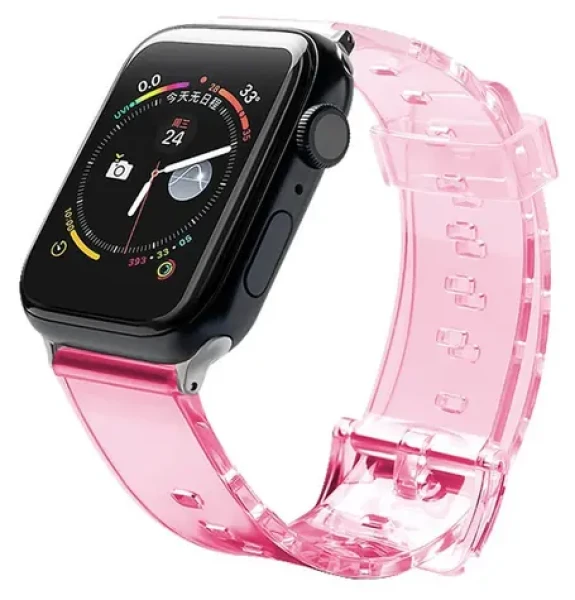 Hurtel Silicone Strap Light červená / Remienok / Apple Watch 42/44 mm / Silikónový