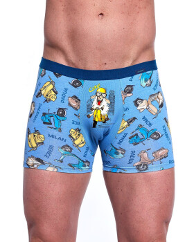 Boxerky Cornette Tattoo 280/243 Ciao S-2XL modrá S