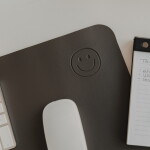 Eulenschnitt Podložka na pracovný stôl Smile Anthracite 80x40 cm