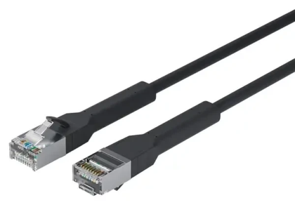 Lanview Flex-Angle Cat6a čierna / Sieťový kábel / RJ-45 / U/FTP / 7,5 m (LV-6AFTP-FLEX-ANG-075B)