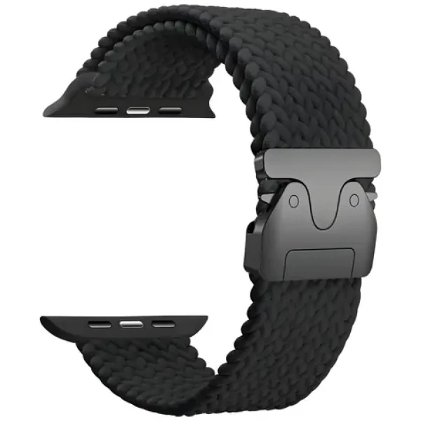 Beline Woven Nylon Parachute 42/44/45/49mm čierna / Remienok pre Apple Watch / nylonový / nastaviteľný