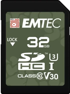 EMTEC Outdoor SD UHS-I U3 V30 32GB / čítanie: 100MBs / zápis: 50MBs (ECMSD32GHC10OR)