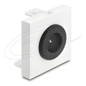 DeLock Easy 45 Káblová priechodka čierna, biela / guľatá / 16 mm (91072)