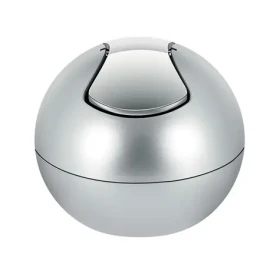 Spirella BOWL mini výklopný odpadkový kôš 1 L strieborný / plast (7610583149732)