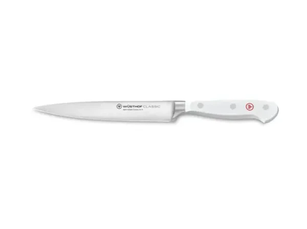 WÜSTHOF Nôž na šunku CLASSIC WHITE 16 cm / Nerezová oceľ X50CrMoV15 / Rukoväť POM s tromi nitmi (1040200716)