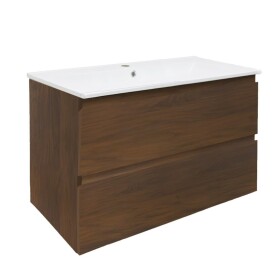 Kúpeľňová skrinka s umývadlom SAT B-Way 99x50x45 cm orech mat BWAY2100NUTU4BI BWAY2100NUTU4BI
