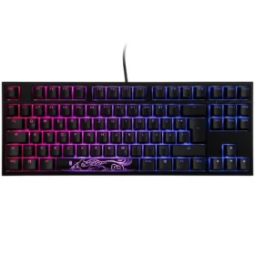 Ducky One 2 TKL PBT Cherry MX-Red čierna / herná klávesnica / podsvietená / mechanická / drôtová USB-C / DE (DKON1787ST-RDEPDAZT1)