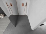 MEXEN/S - Kioto Sprchová zástena WALK-IN 100 x 200, zrkadlové 8 mm, meď kartáčovaná 800-100-101-65-50
