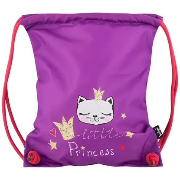 Presco Group Vrecko na obuv Mačky - LITTLE Princess / 34x42 cm (A-5342)
