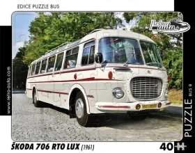 RETRO-AUTA Puzzle BUS č.08 Škoda 706 RTO LUX (1961)