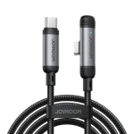 Joyroom S-A56 EnjoyX Series 90° Nabíjací kábel USB-C(M) - USB-C(M) 60W 1.2m čierna (6956116764951)