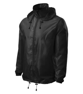Windy unisex vetrovka čierna S