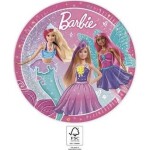 Papierové taniere Barbie 23cm, 8ks Procos Procos