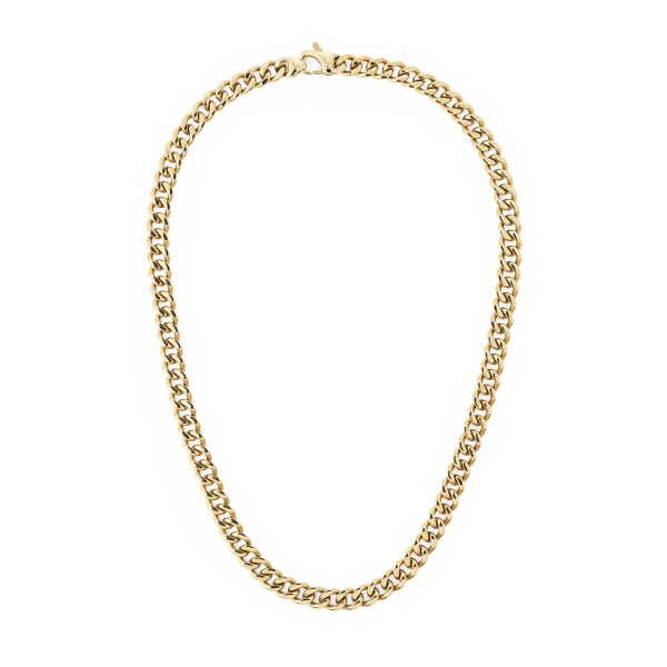 Daniel Wellington Výrazný pozlátený náhrdelník pre mužov Ellipse Cuban Chain DW00401668