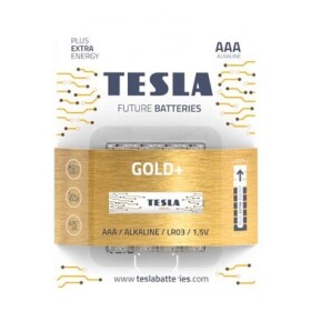 Teslá GOLD+ alkalická ceruzková batéria AAA (LR03) 4 ks / blister (1099137207)