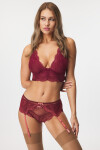 Podväzkový pás Gossard Superboost Lace Cranberry