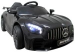 Mamido Elektrické autíčko Mercedes GTR-S čierne s mäkkými kolesami EVA a pohodlným sedačkom s licenciou