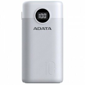 ADATA P10000QCD Power Bank 10000mAh biela / 4.5A / 2x USB-A (22.5W) / 1x USB-C (18W) (AP10000QCD-DGT-CWH)