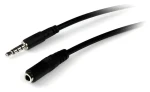 StarTech Predlžovací audio kábel Jack 3,5 mm čierna / Predlžovací kábel / Jack 3,5 mm - Jack 3,5 mm / 1 m (MUHSMF1M)
