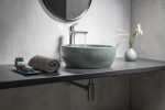 SAPHO - PRIORI keramické umývadlo na dosku Ø 42 cm, zelená PI013