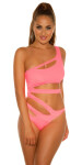 Sexy KouCla Monokini in BondageLook neonyellow M