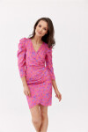 Denné šaty SUK0329 tmavoružové - Roco Fashion 34
