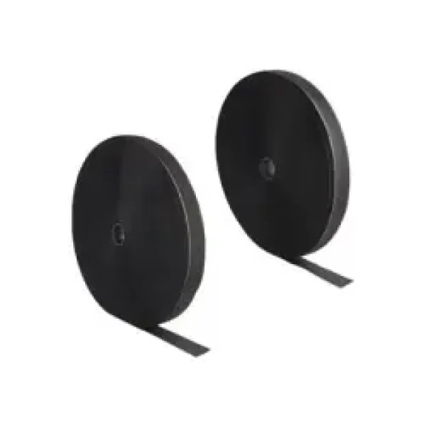 DeLock Vysoko spoľahlivý pásik na suchý zips čierna / 25 mx 25 mm (20853)