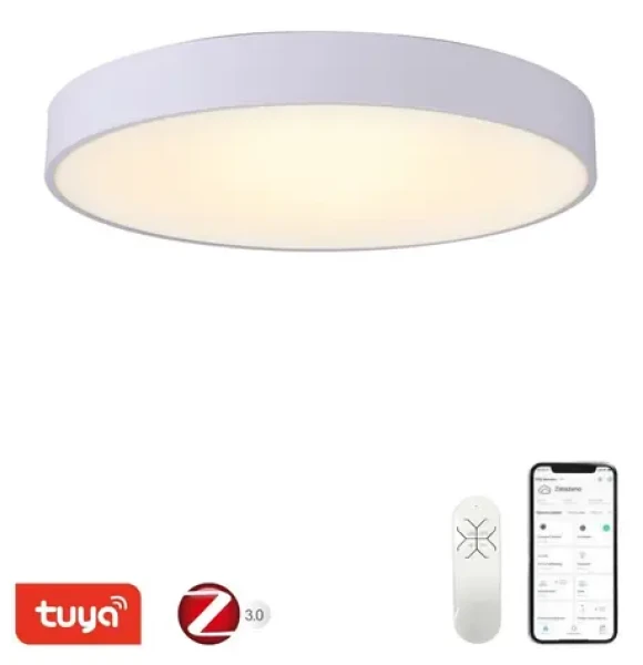 Immax NEO RONDATE SLIM biela / Stropné svietidlo / 60 cm / 53 W / 3710 lm / Zigbee 3.0 TUYA (07206L)