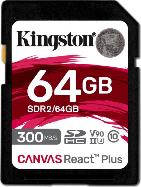 Kingston Canvas React Plus SDXC Class 10 V90 (SDR2/64GB)